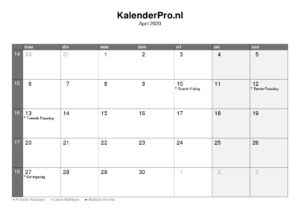 kalender-nederland-april-2020
