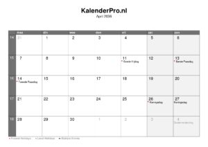 kalender-nederland-april-2036