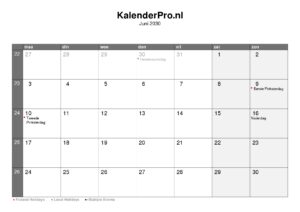 kalender-nederland-juni-2030