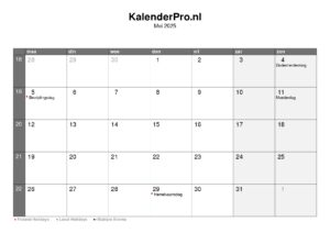 kalender-nederland-mei-2025
