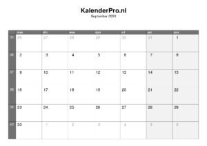 kalender-nederland-september-2030